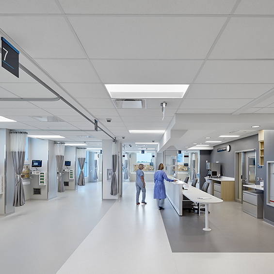 Image of a modern recovery room