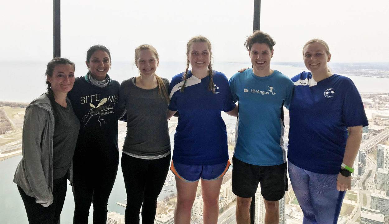 CN tower climb, April 2019