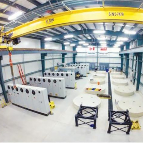 Image of interior industrial energy storage building