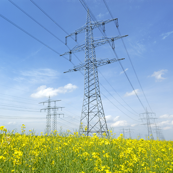 Electrical, services section, website iStock_000009383417Medium Power lines towers