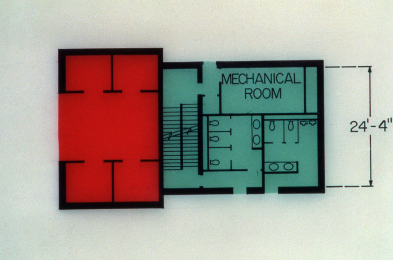 Mechanical room flat plan drawing 