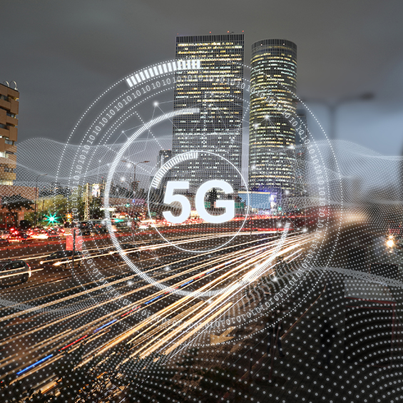 Futuristic 5G image.