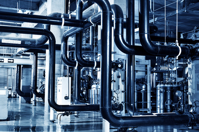 Modern boiler room equipment for heating system photo of Modern boiler room equipment for heating system