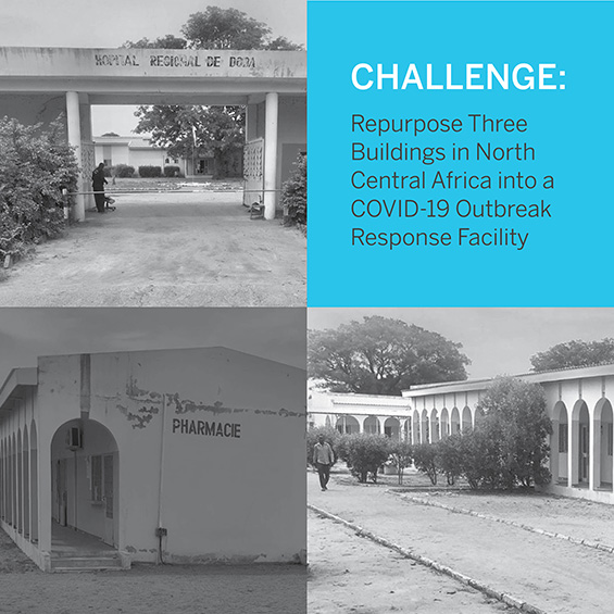 Exterior view of the COVID-19 Outbreak Response Facility