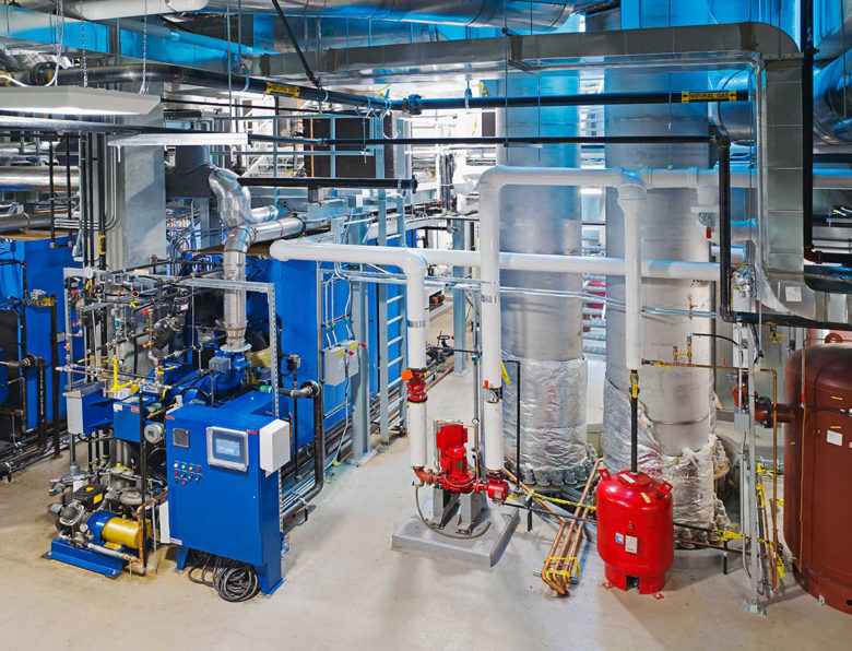 Interior shot of the mechanical room