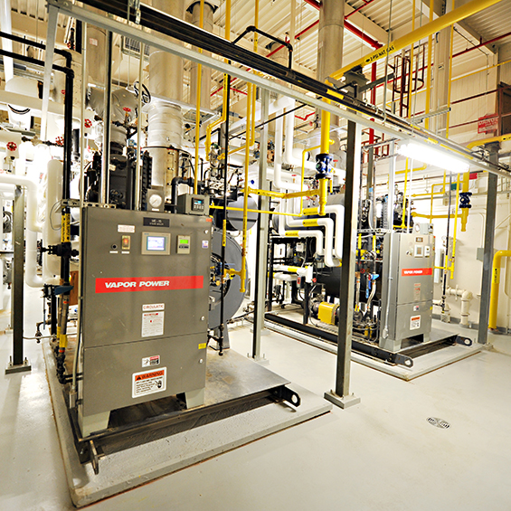Mechanical room at Royal Victoria Hospital