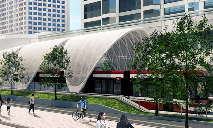 Rendering of the canopy daytime