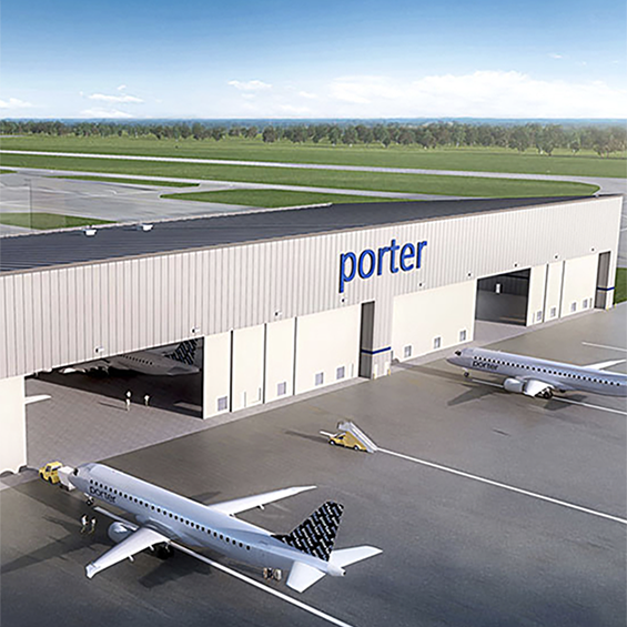 image of Porter Aviation – Hangars de l'aéroport d'Ottawa