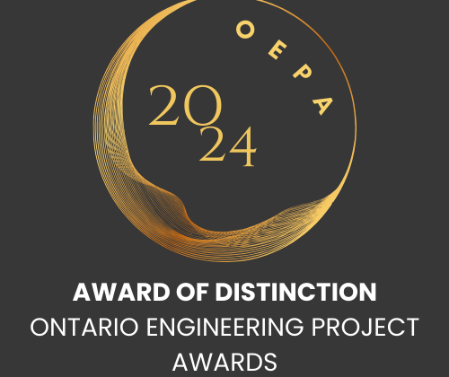 1 Ontario Engineering Project Award of distinction 2024 graphic