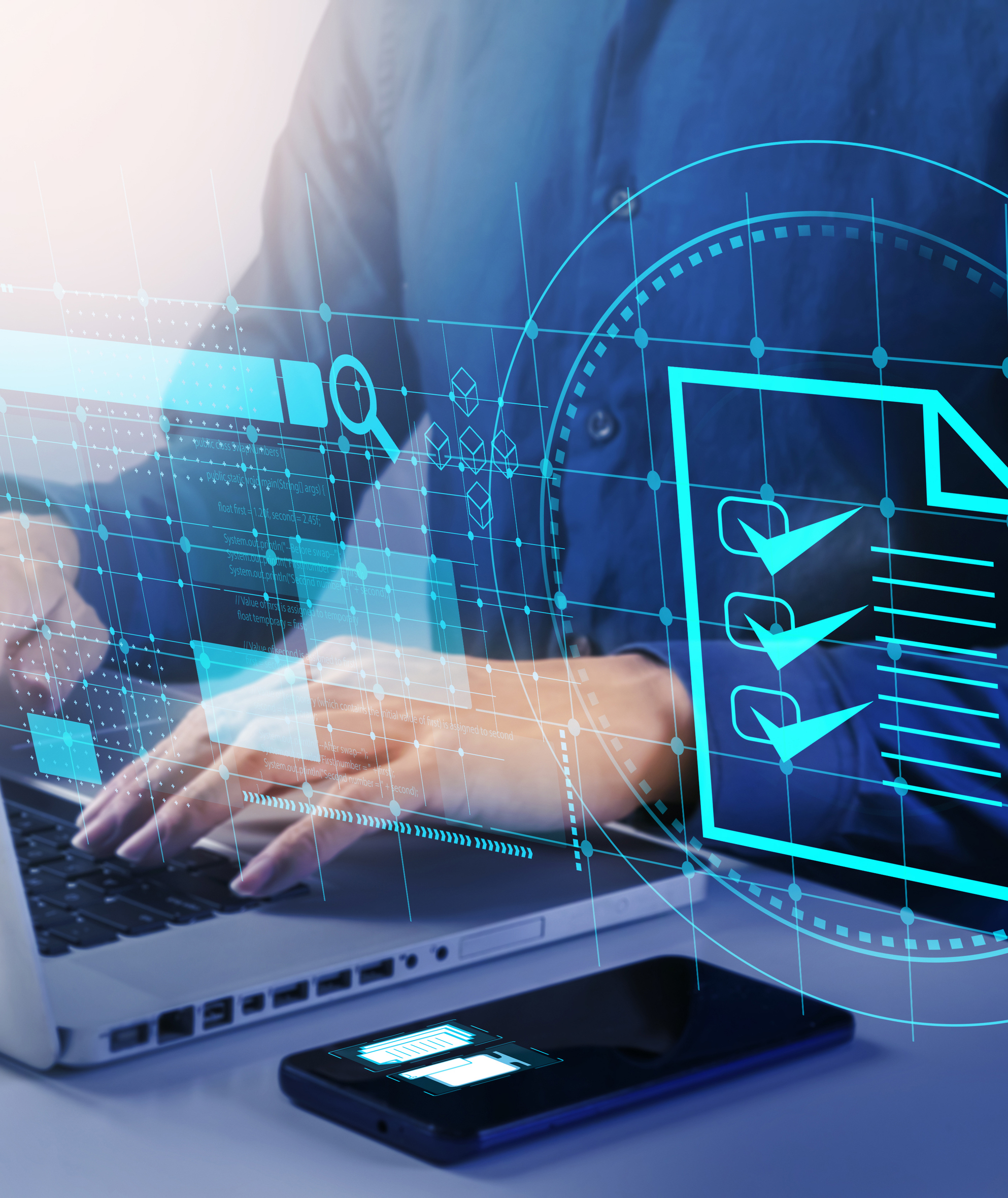 Businessmen verify the accuracy of paperwork, business reviews are essential, search for information and business news. Businessmen verify the accuracy of paperwork, business reviews are essential, search for information and business news.