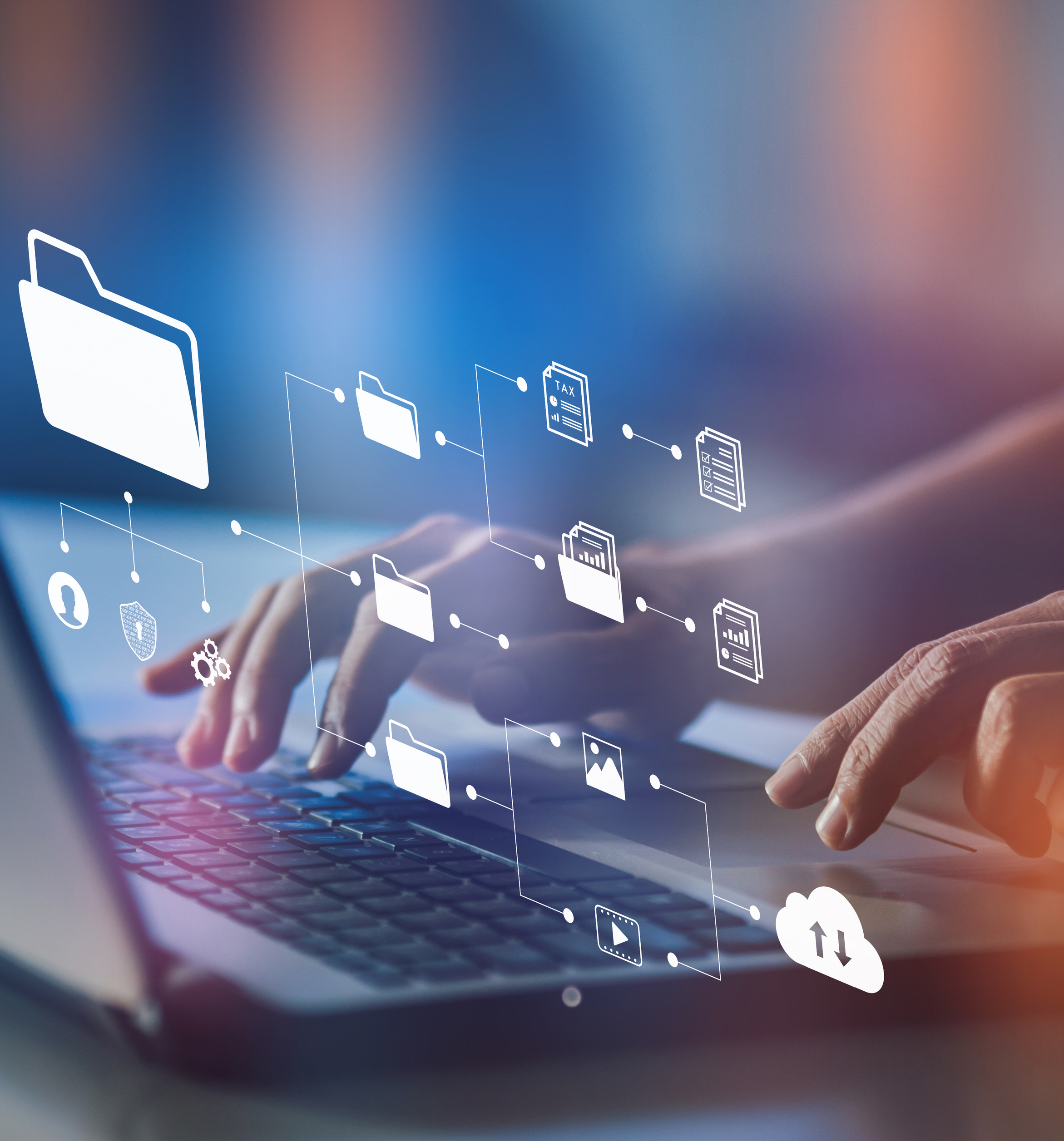 Virtual screen icons Document Management System (DMS) Online document file data software for efficient archiving lead to successful business process for company. Virtual screen icons Document Management System (DMS) Online document file data software for efficient archiving lead to successful business process for company.