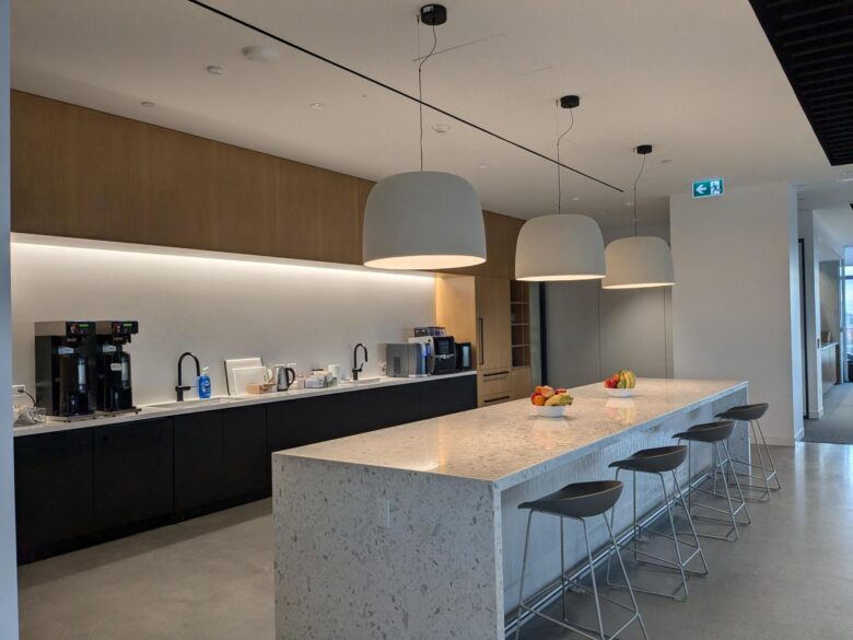 Image of HHA Toronto office kitchen common area